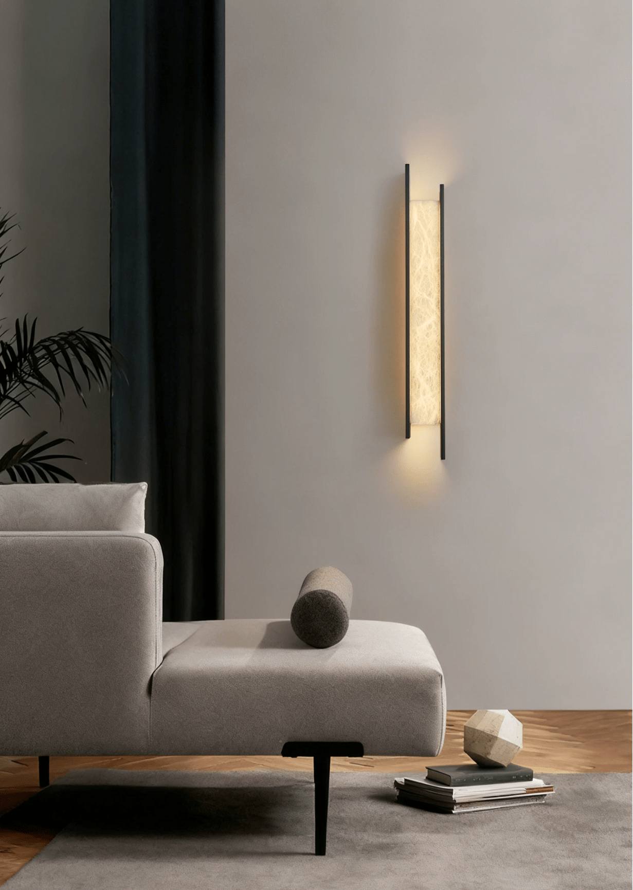Nivora Alabaster Linear Wall Sconce