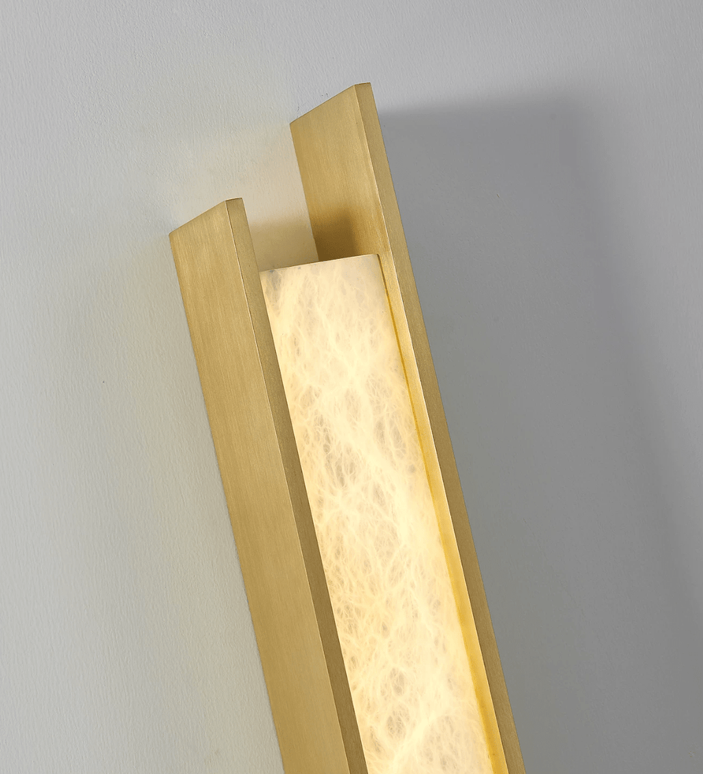 Nivora Alabaster Linear Wall Sconce