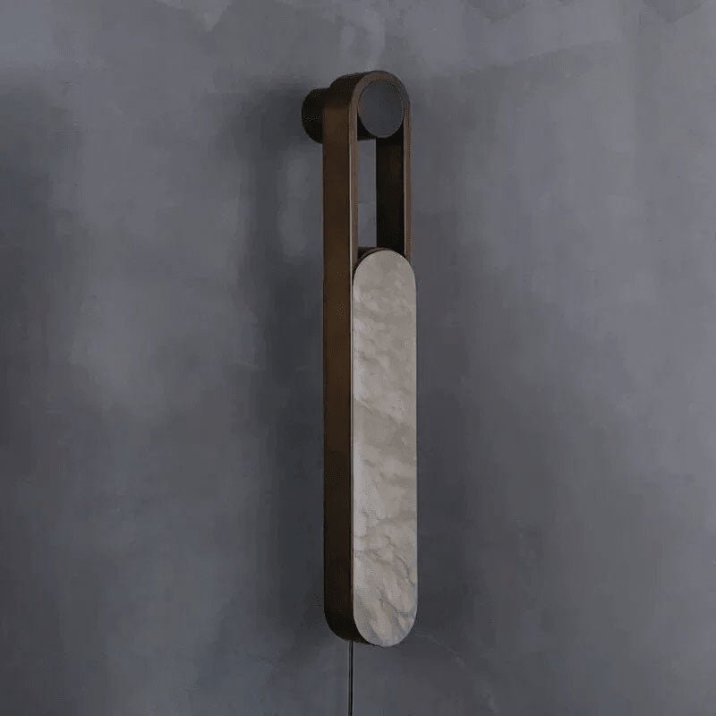 Norix Alabaster Frame Plug-in Wall Light