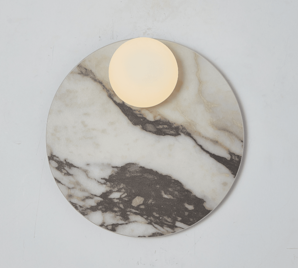 Orvella Stone Disc Wall Sconce