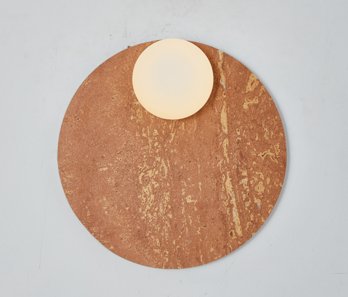 Orvella Stone Disc Wall Sconce