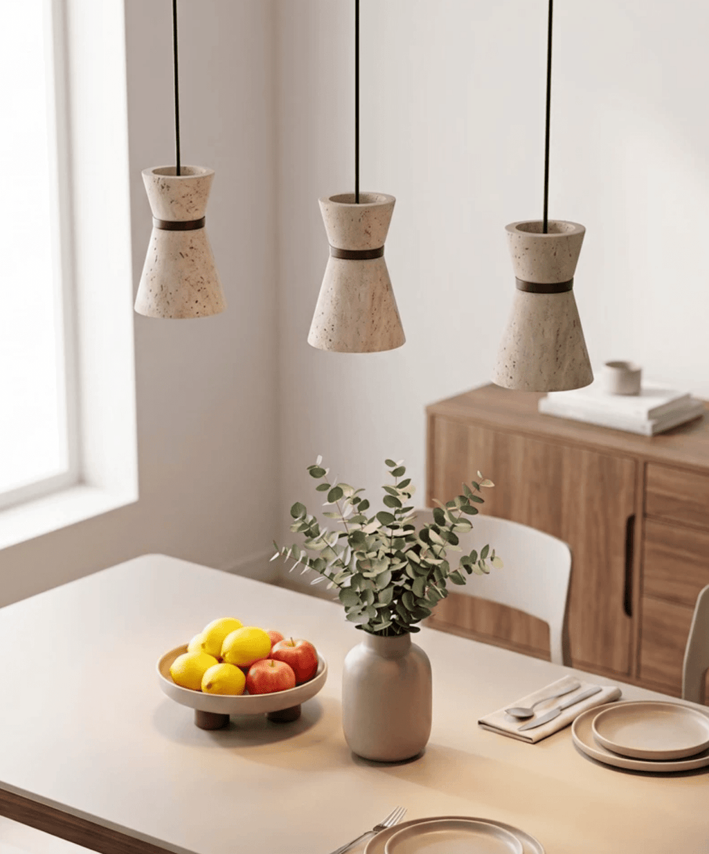 Orvella Travertine Pendant Light