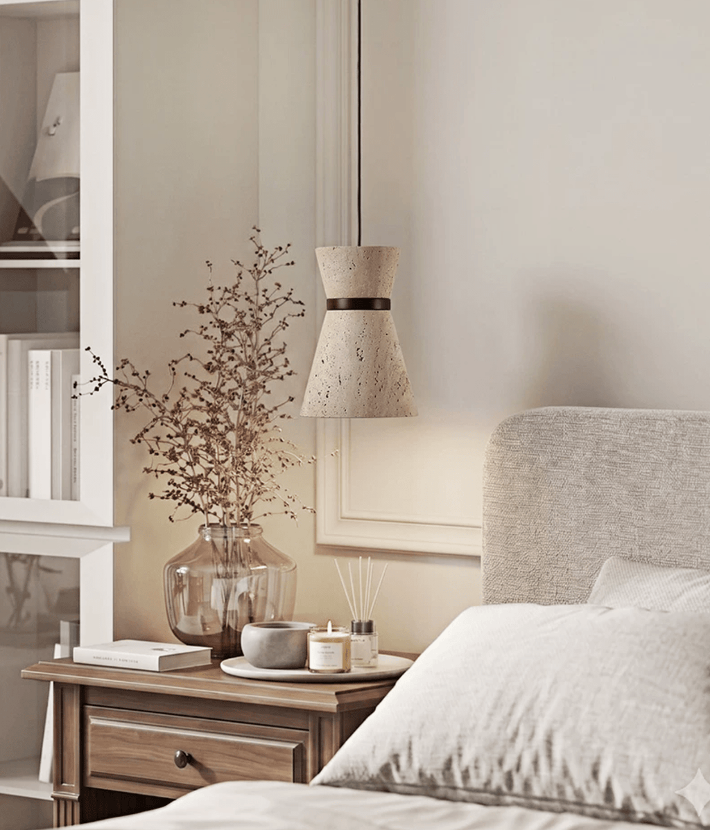 Orvella Travertine Pendant Light