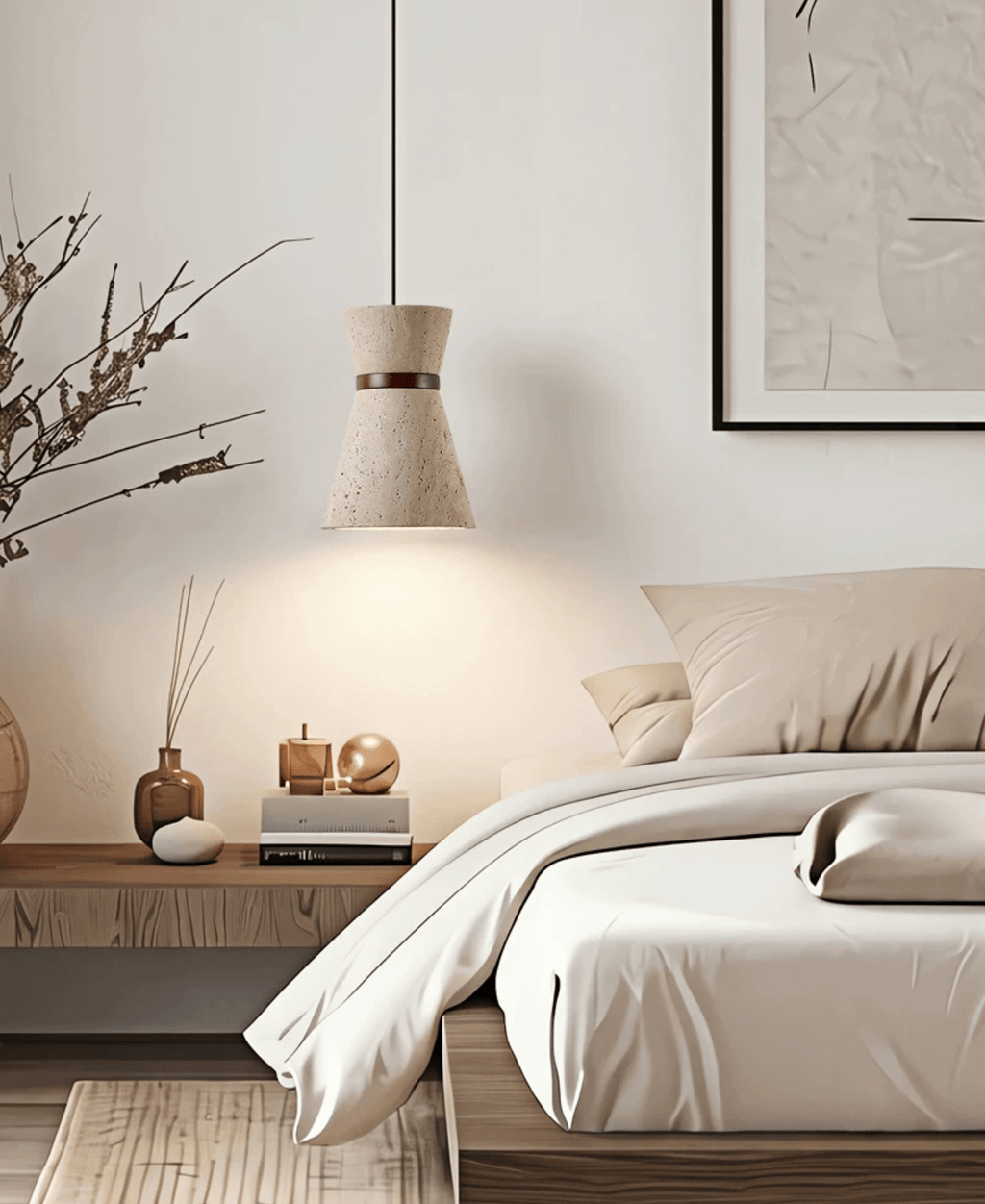Orvella Travertine Pendant Light