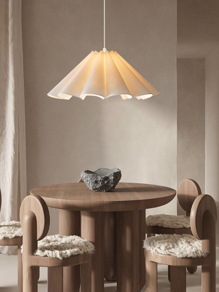 Parasol Pleated Fabric Pendant