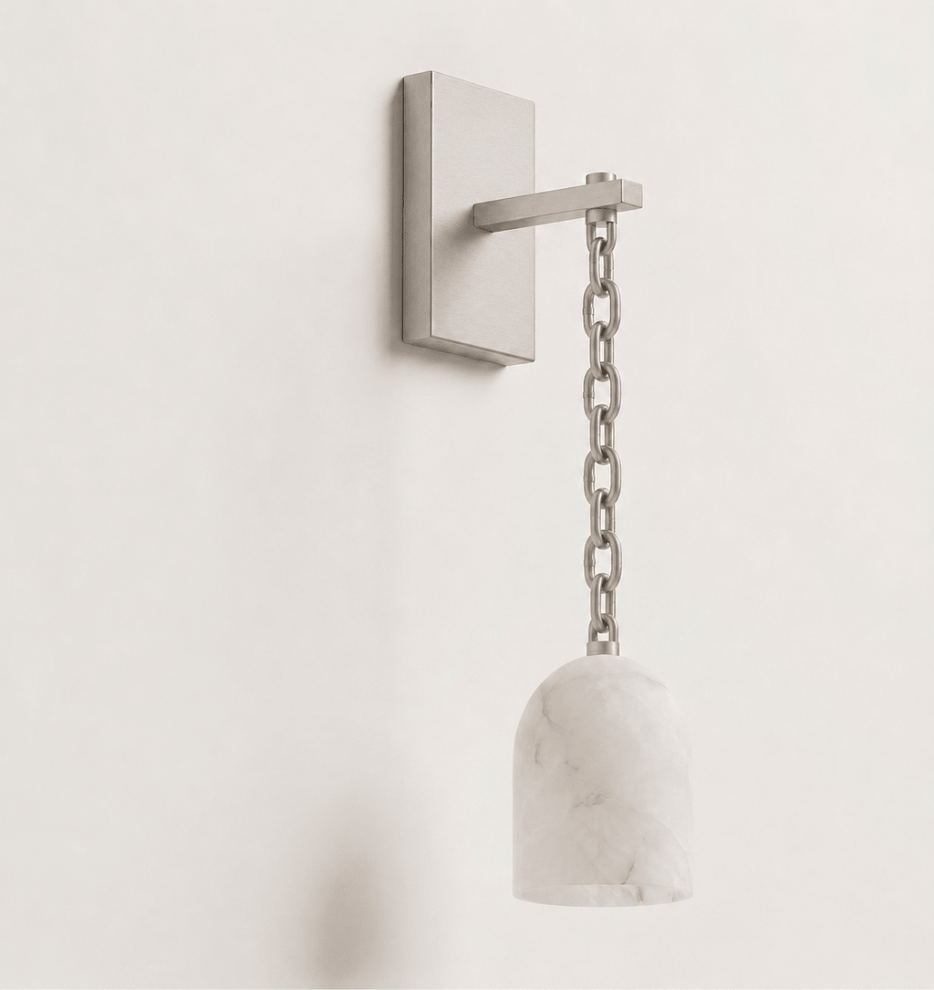 Pendulum Alabaster Wall Sconce