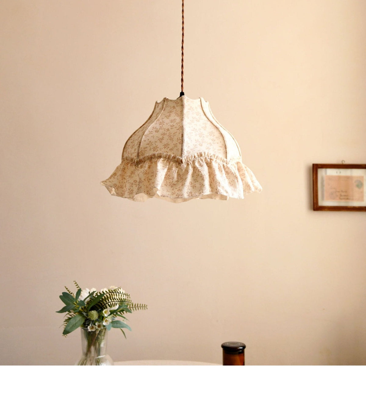 Posy Ruffled Floral Pendant Light