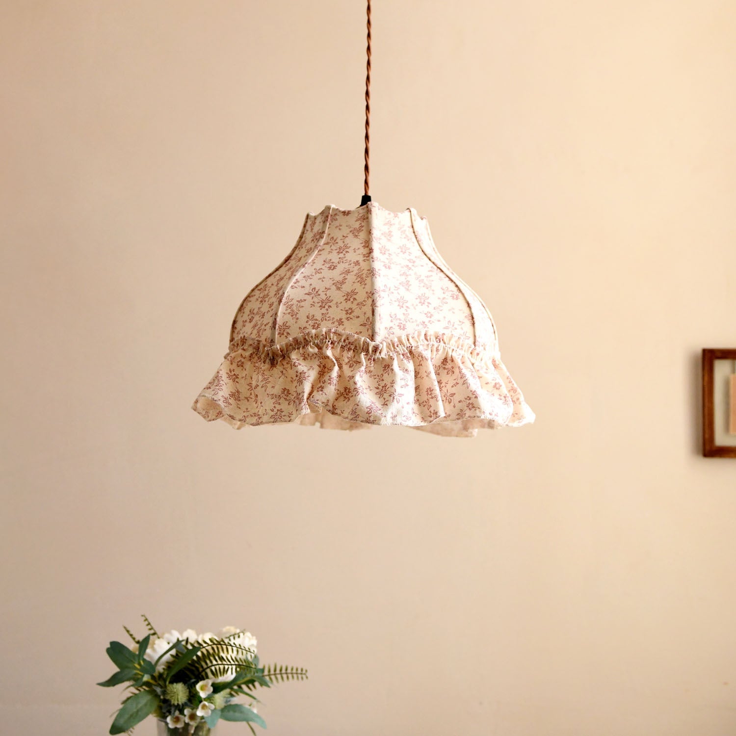 Posy Ruffled Floral Pendant Light