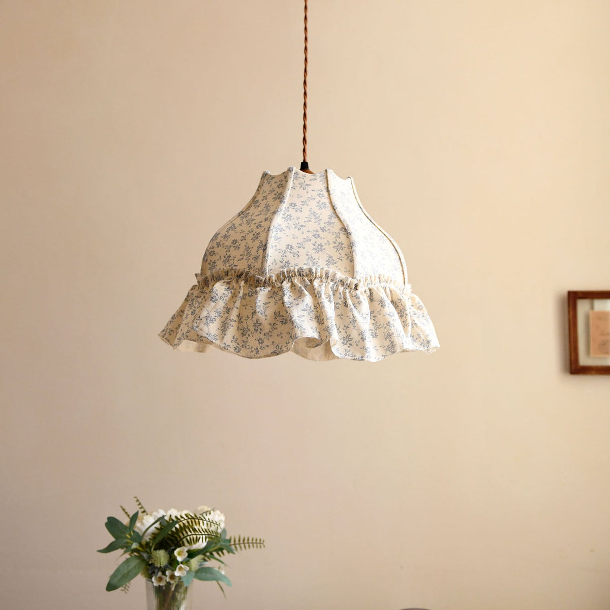 Posy Ruffled Floral Pendant Light