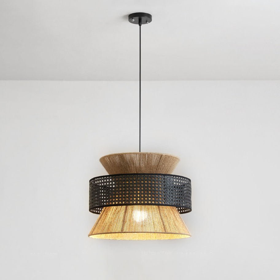 Reed Woven Rattan Pendant Light