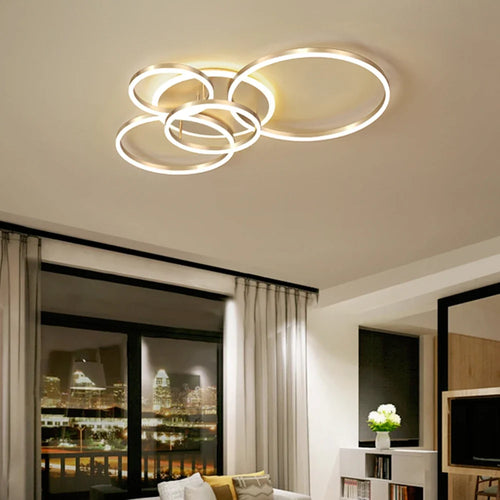 Modern Ceiling Chandelier Dimmable Ceiling Lamp LED Lights Indoor Lighting Fixtures for Home Living Study Room Bedroom Luminaire