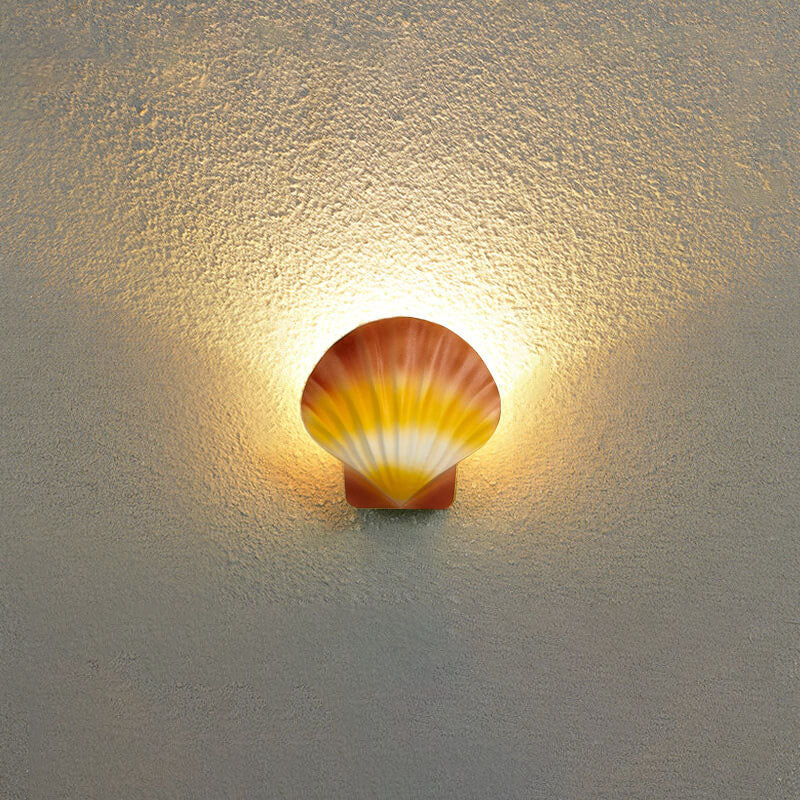 Cowrie Shell Outdoor Wall Sconce
