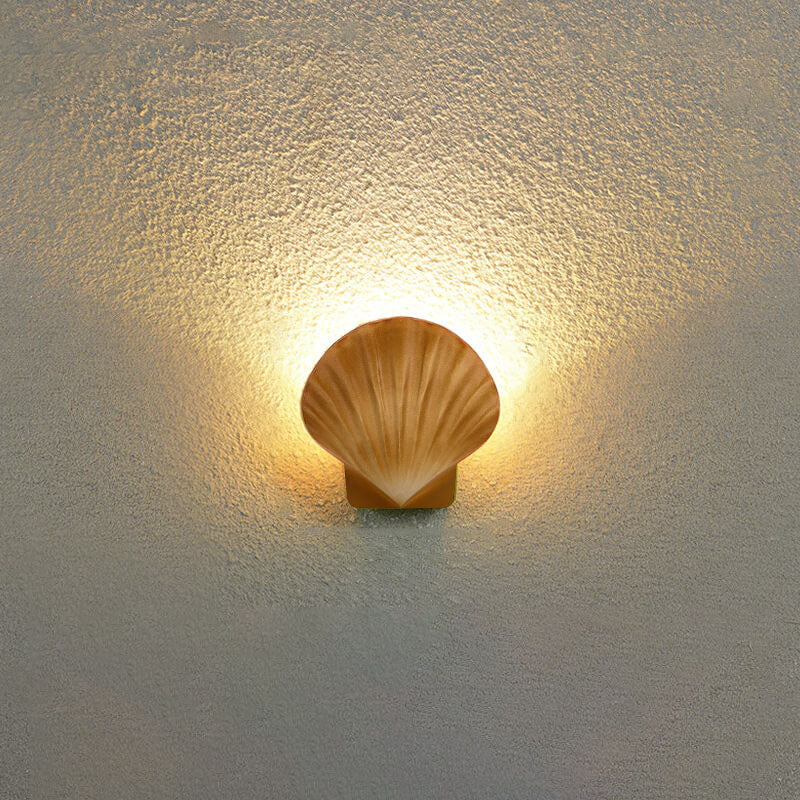 Cowrie Shell Outdoor Wall Sconce