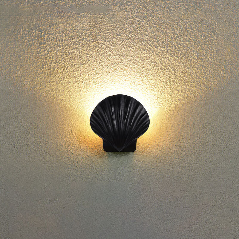 Cowrie Shell Outdoor Wall Sconce