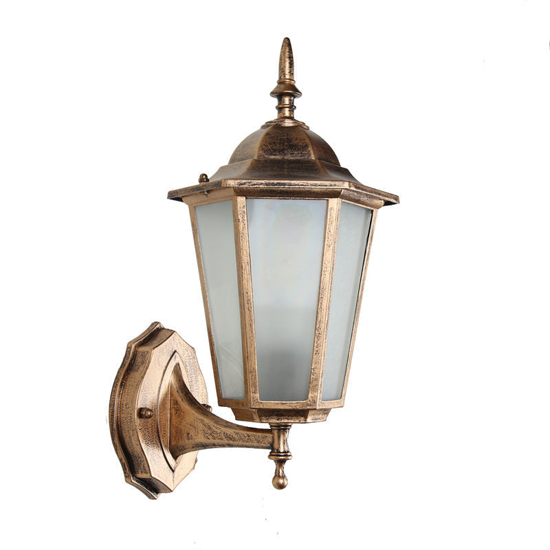 Ellerby Frosted Glass Wall Lantern
