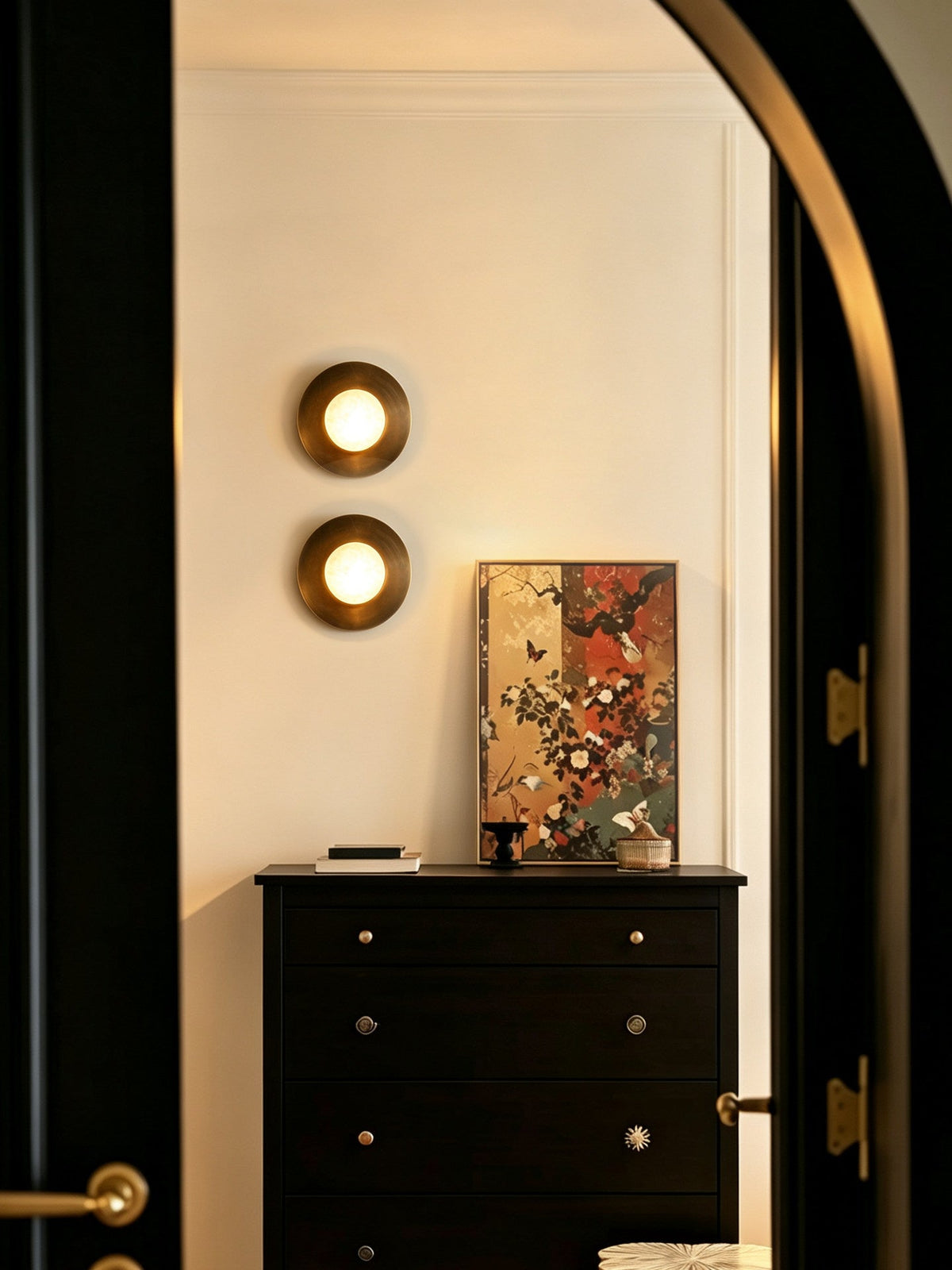 Selene Alabaster Moon Sconce