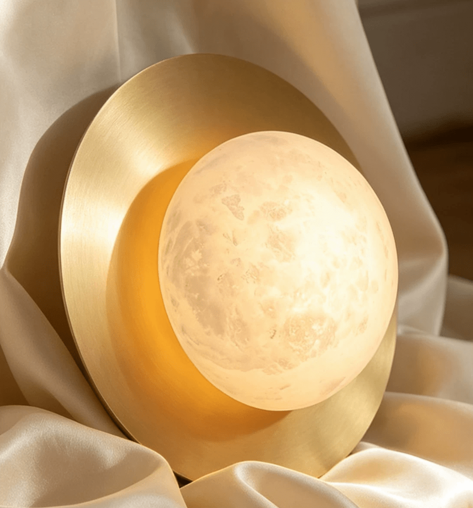 Selene Alabaster Moon Sconce