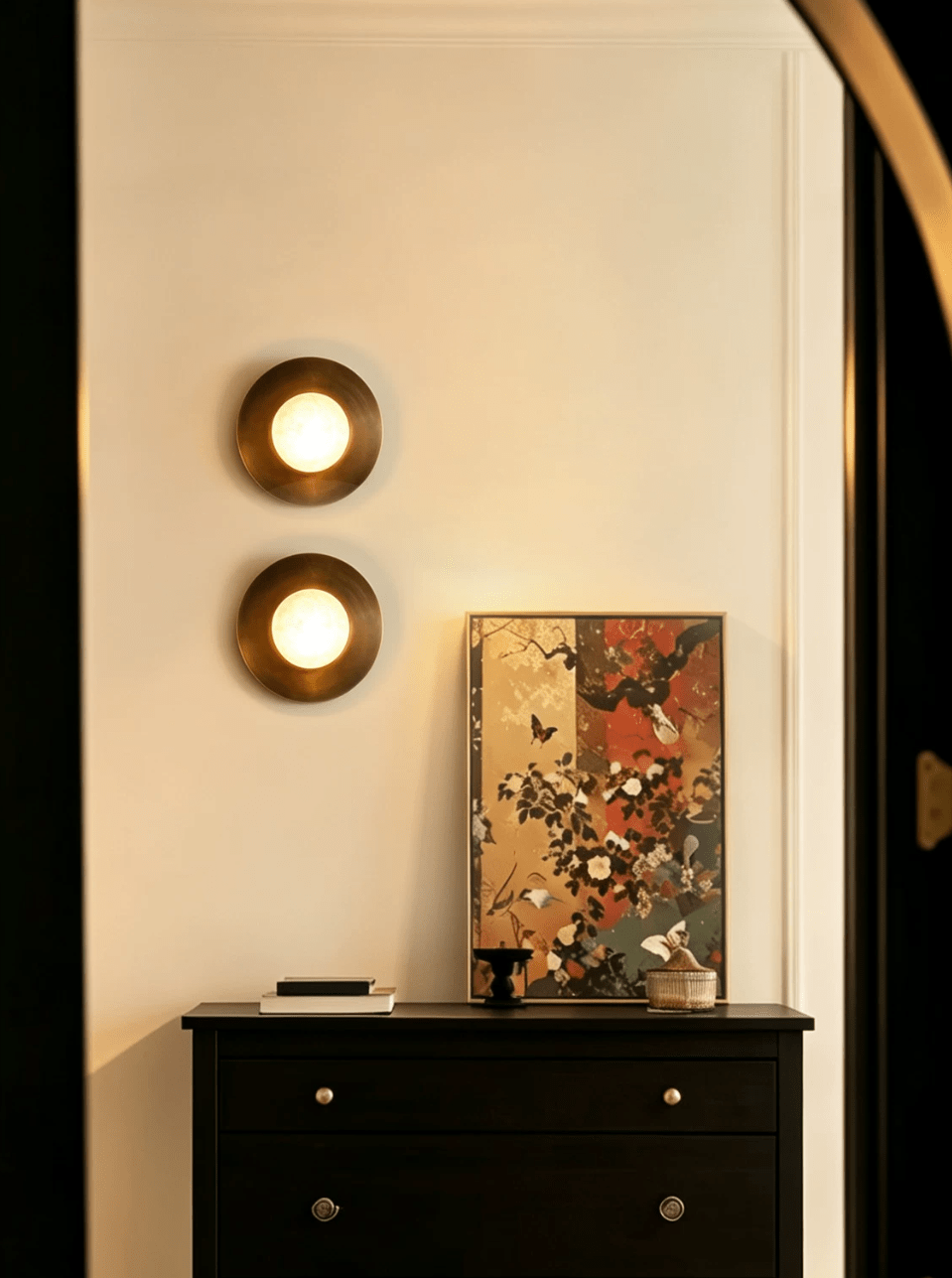 Selene Alabaster Moon Sconce