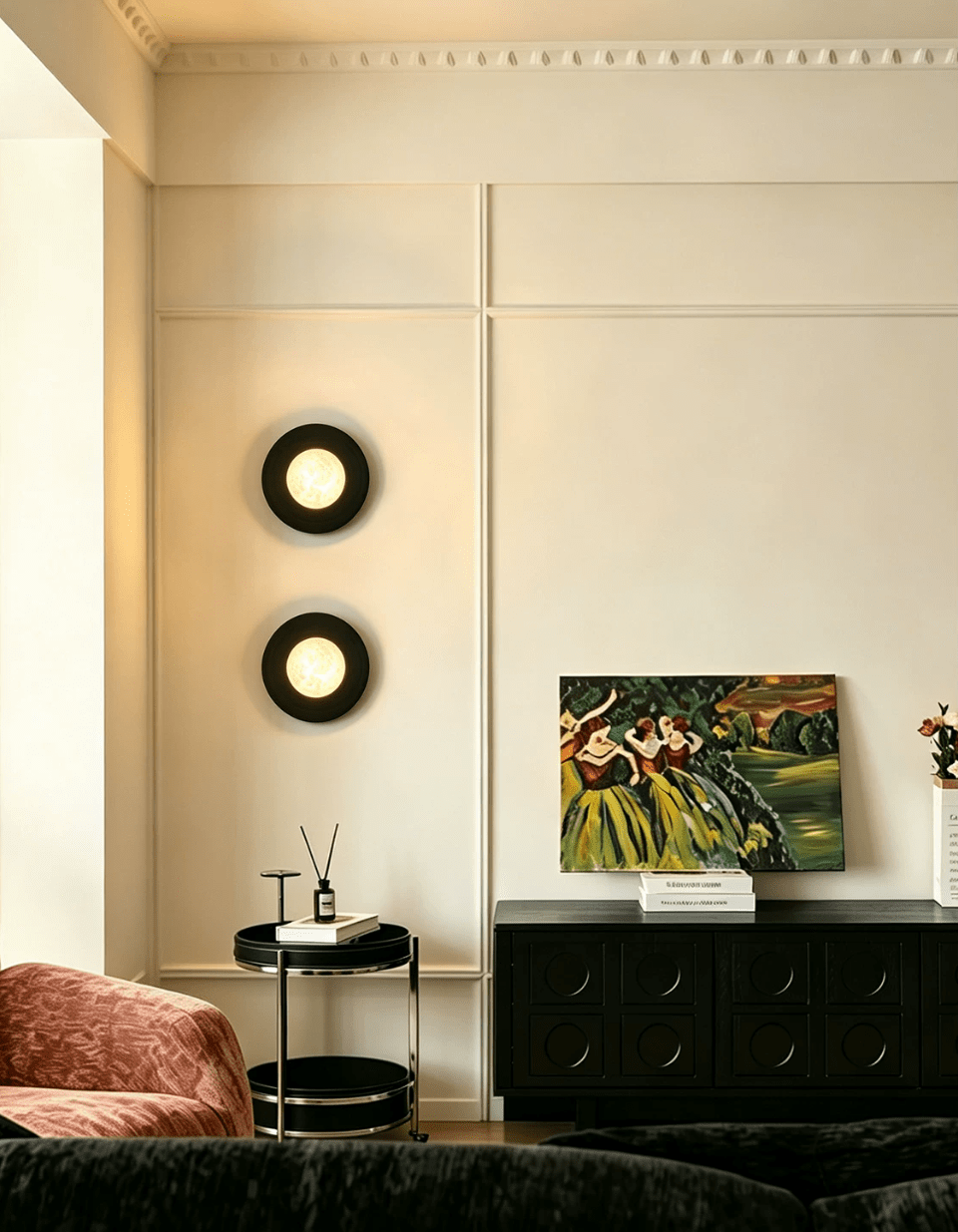Selene Alabaster Moon Sconce