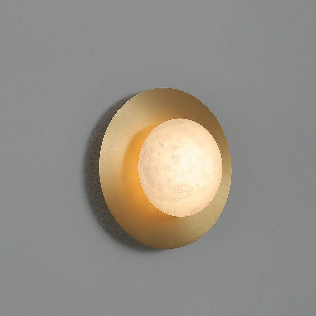 Selene Alabaster Moon Sconce