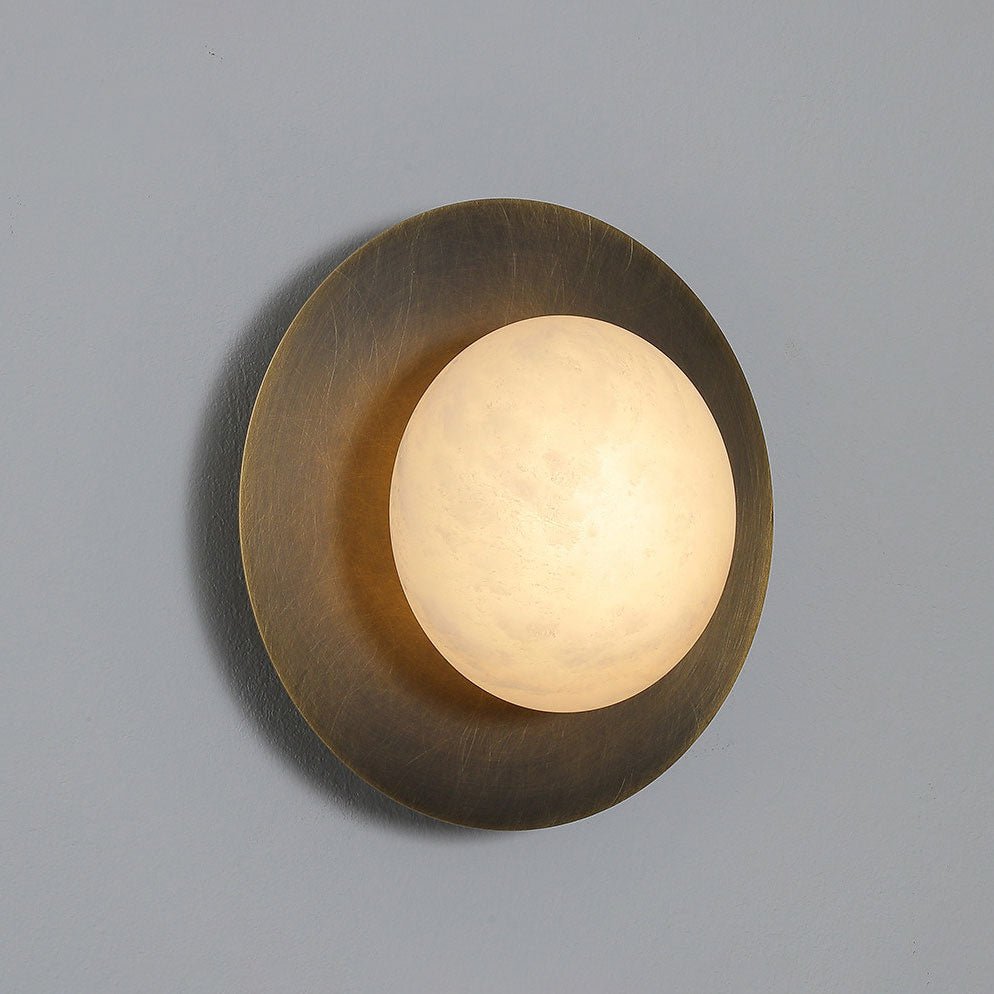 Selene Alabaster Moon Sconce