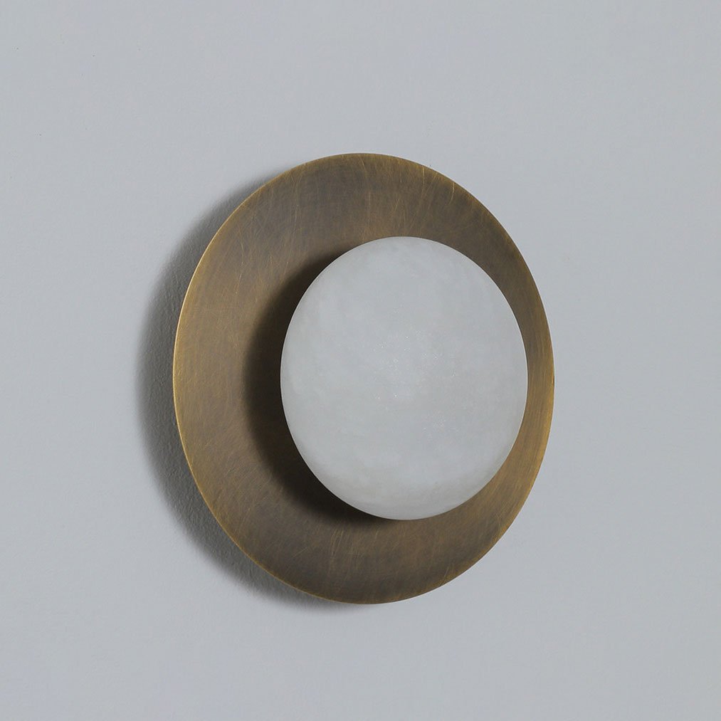 Selene Alabaster Moon Sconce