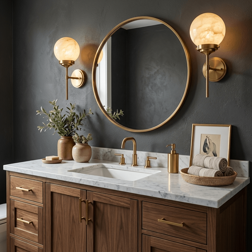 Selene Alabaster Globe Sconce