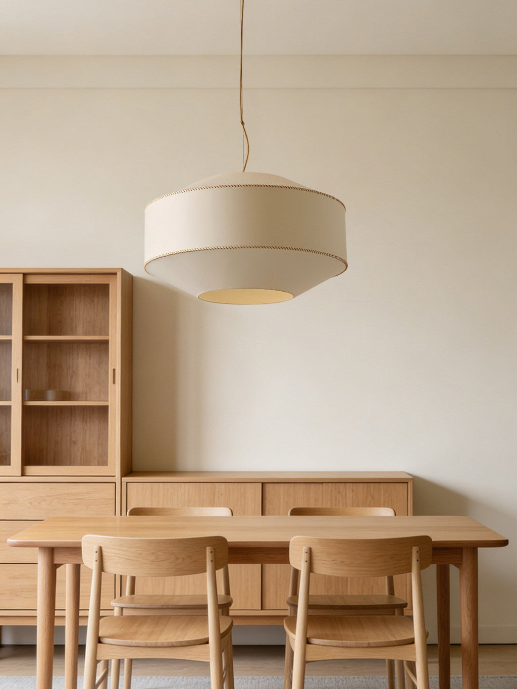 Serava Fabric Drum Pendant