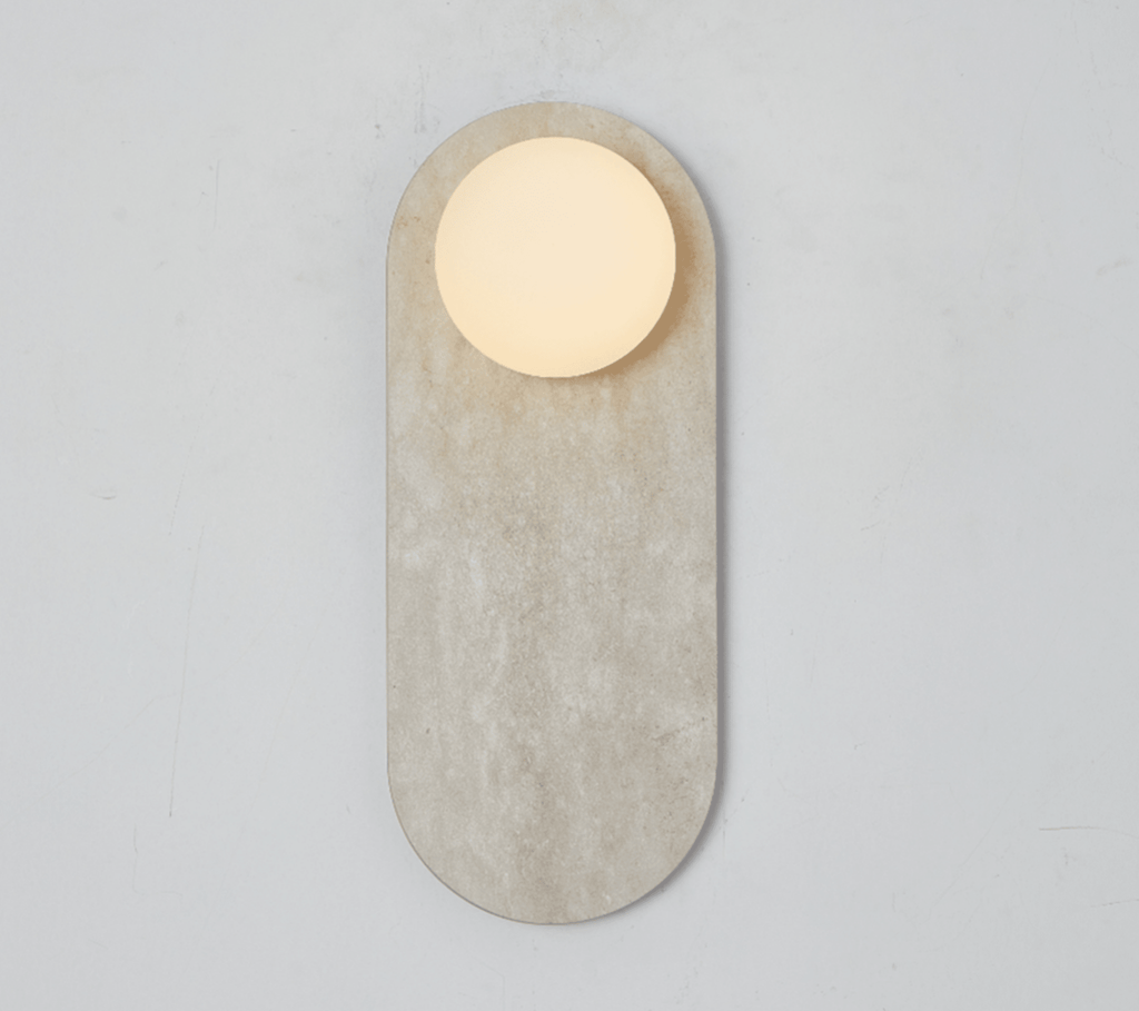 Serenne Stone Capsule Wall Sconce