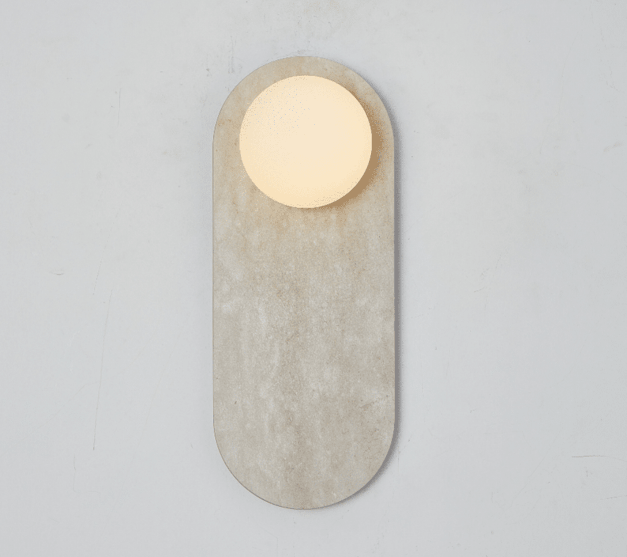 Serenne Stone Capsule Wall Sconce