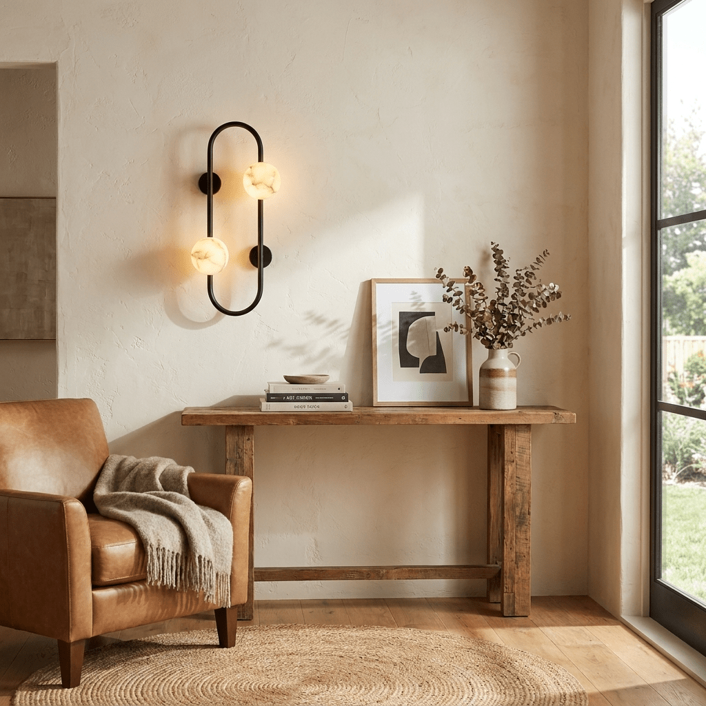 Solenne Alabaster Branch Wall Sconce