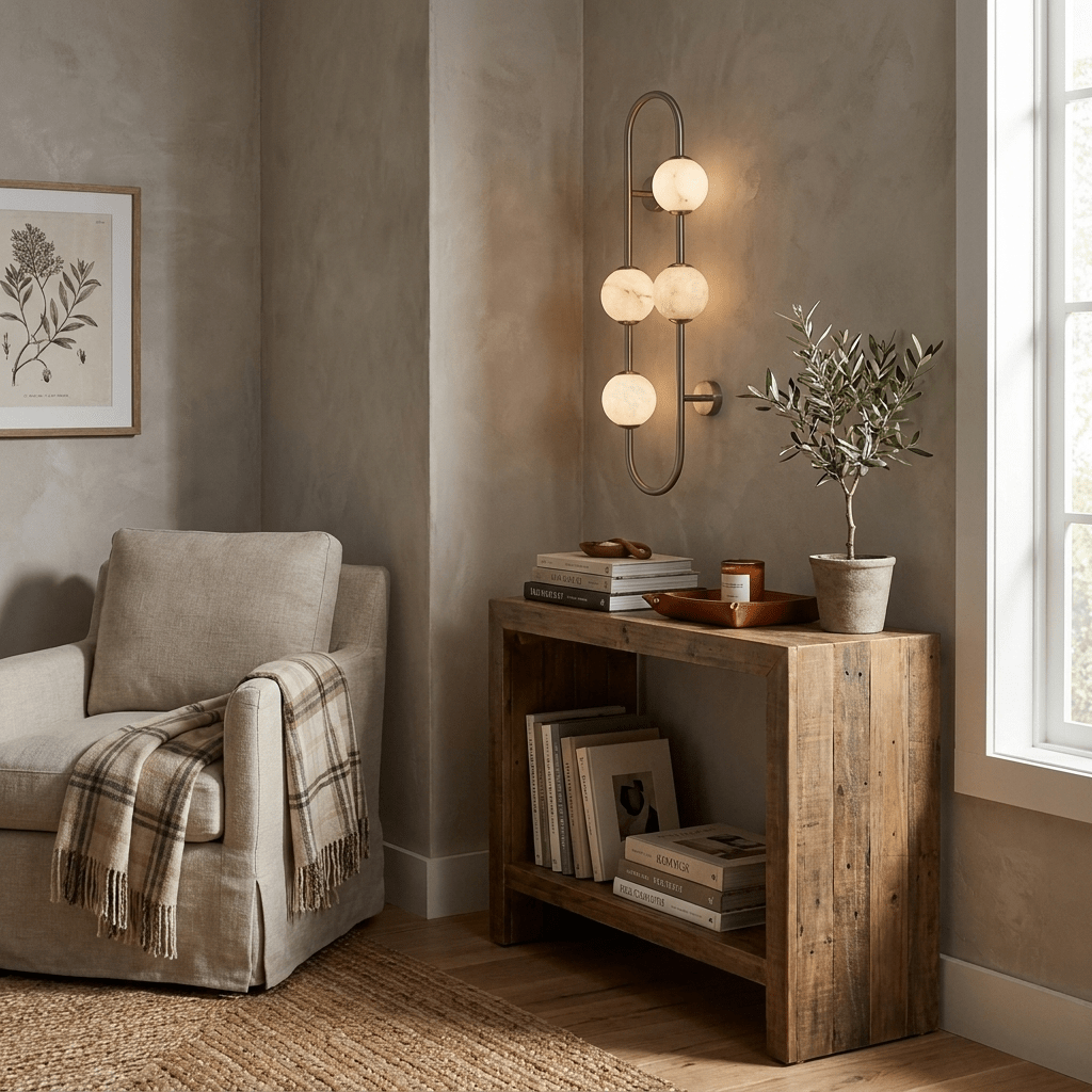 Solenne Alabaster Branch Wall Sconce