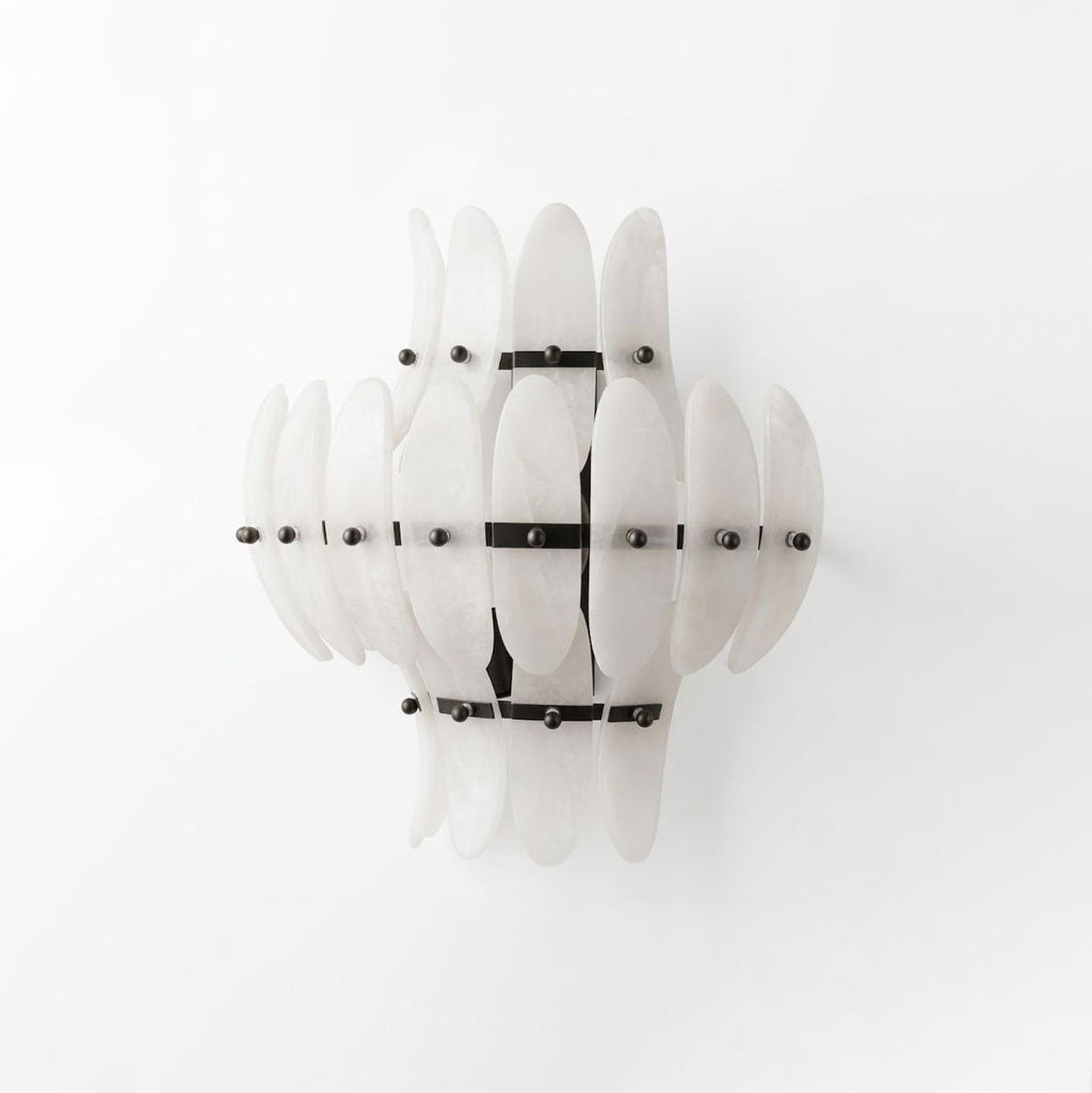 Solenne Alabaster Petal Wall Sconce
