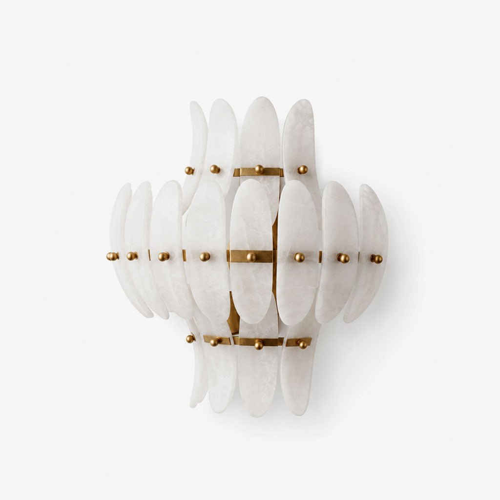 Solenne Alabaster Petal Wall Sconce