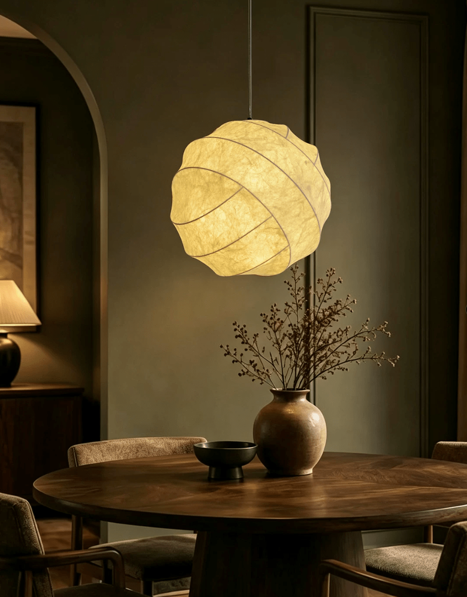 Solenne Silk Cocoon Pendant Light