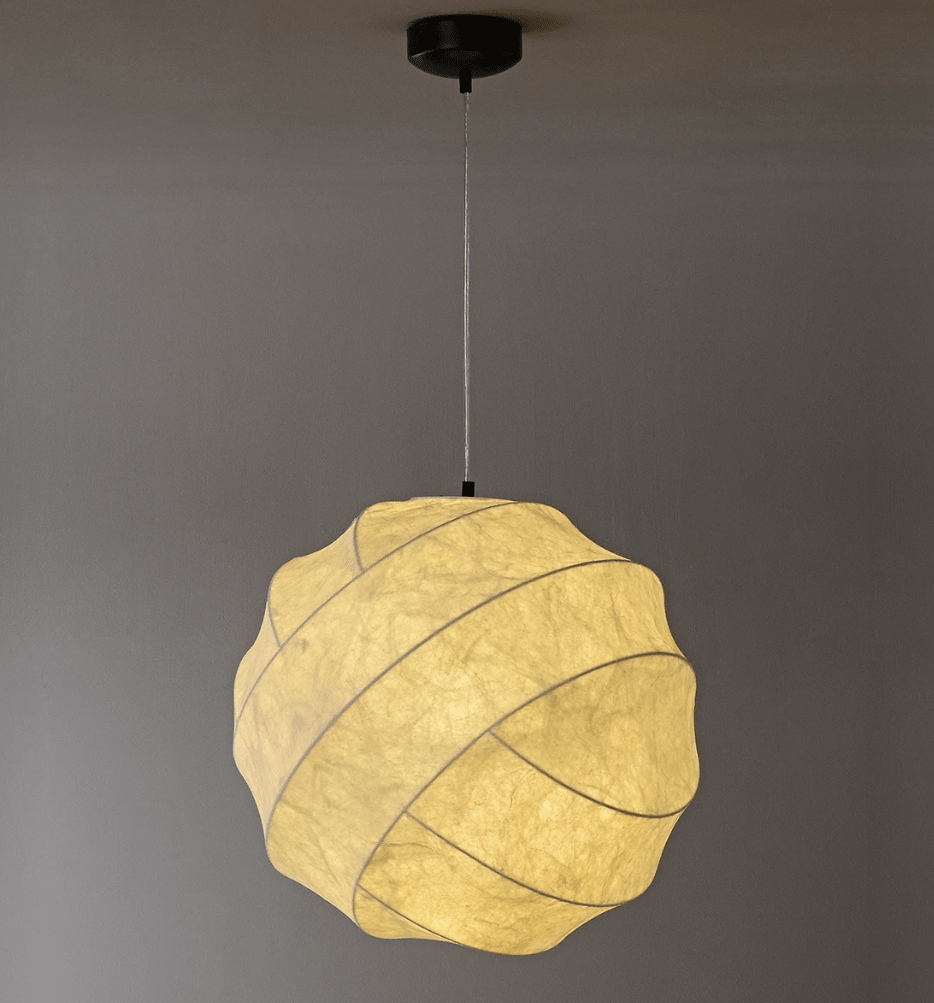 Solenne Silk Cocoon Pendant Light