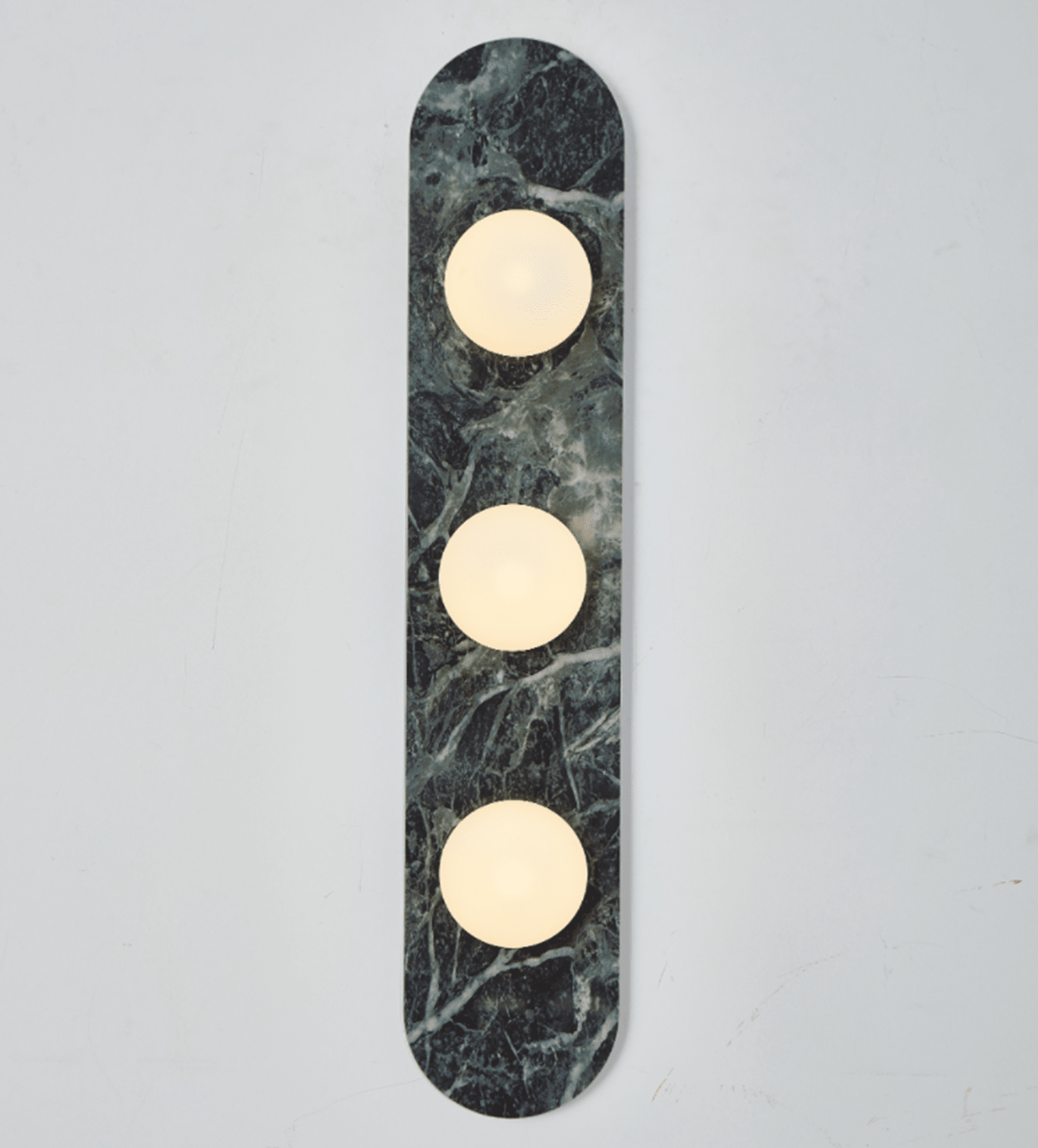 Solenne Stone Triple Globe Wall Sconce
