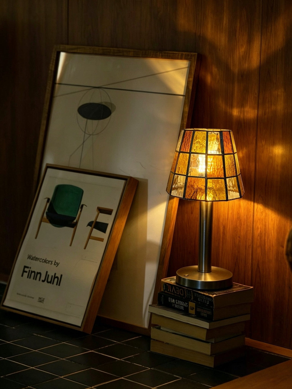 Solstice Faceted Glass Lamp