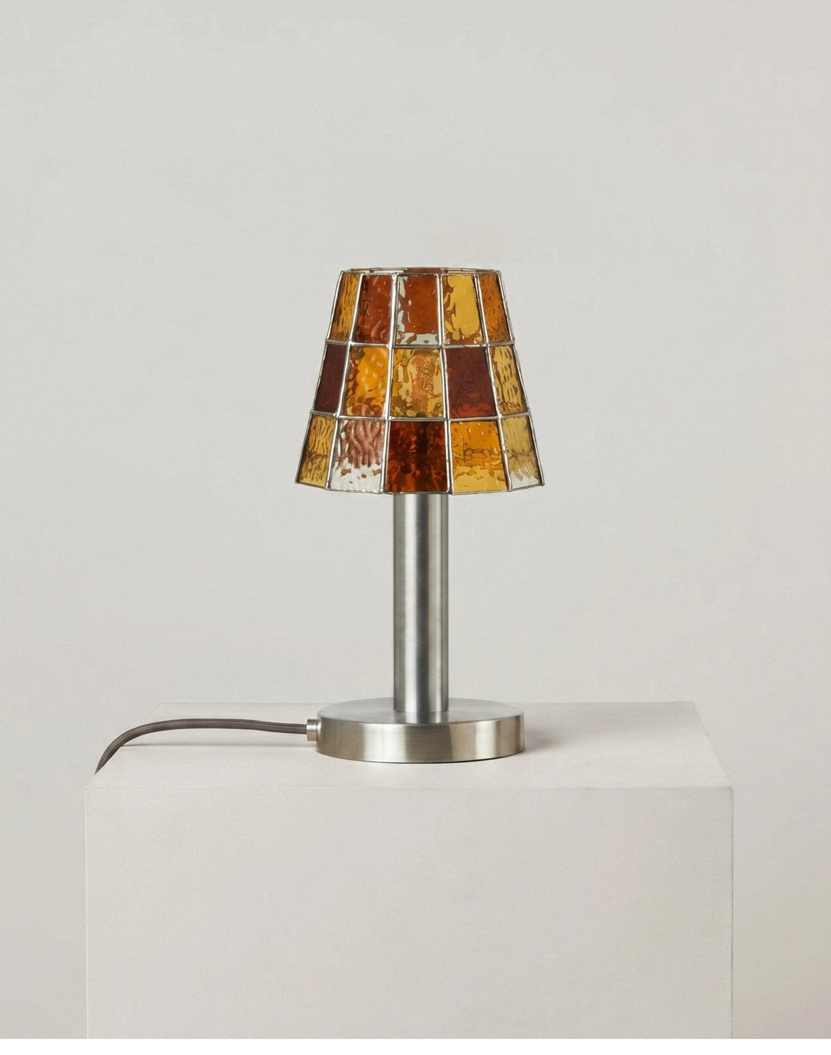 Solstice Faceted Glass Lamp