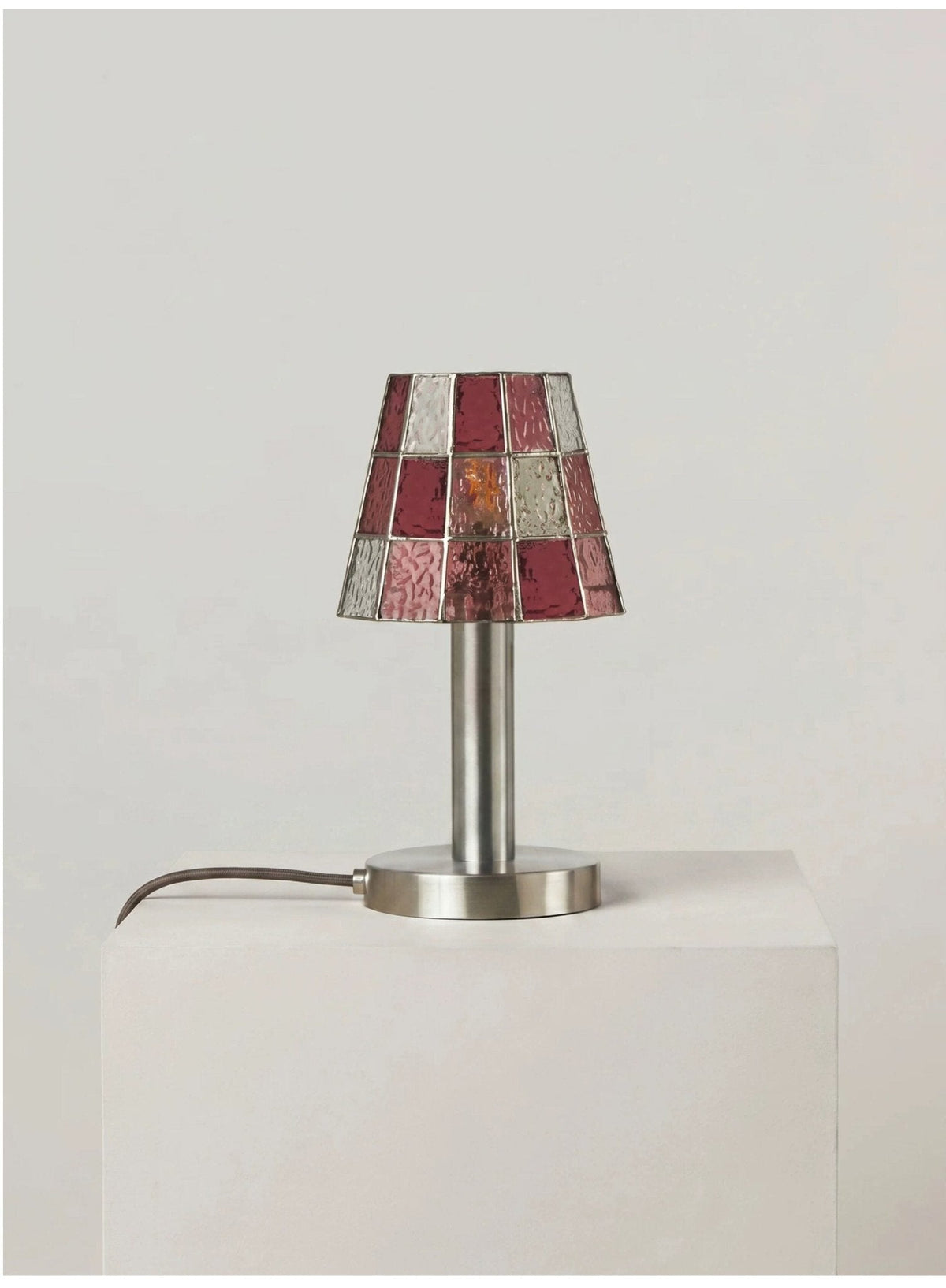 Solstice Faceted Glass Lamp
