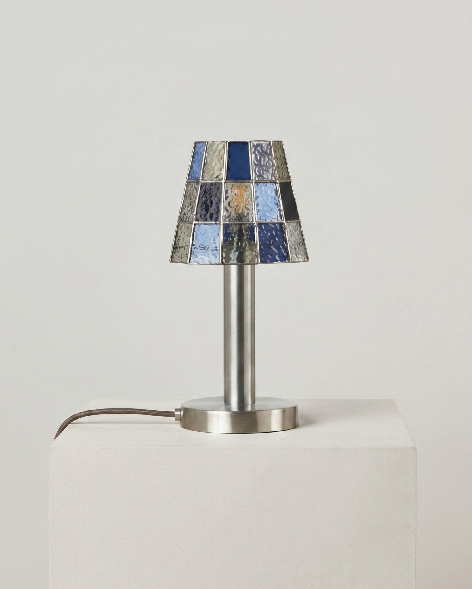 Solstice Faceted Glass Lamp