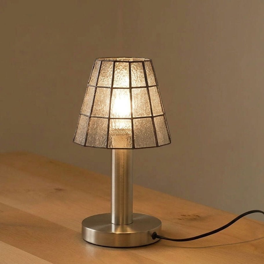 Solstice Faceted Glass Lamp