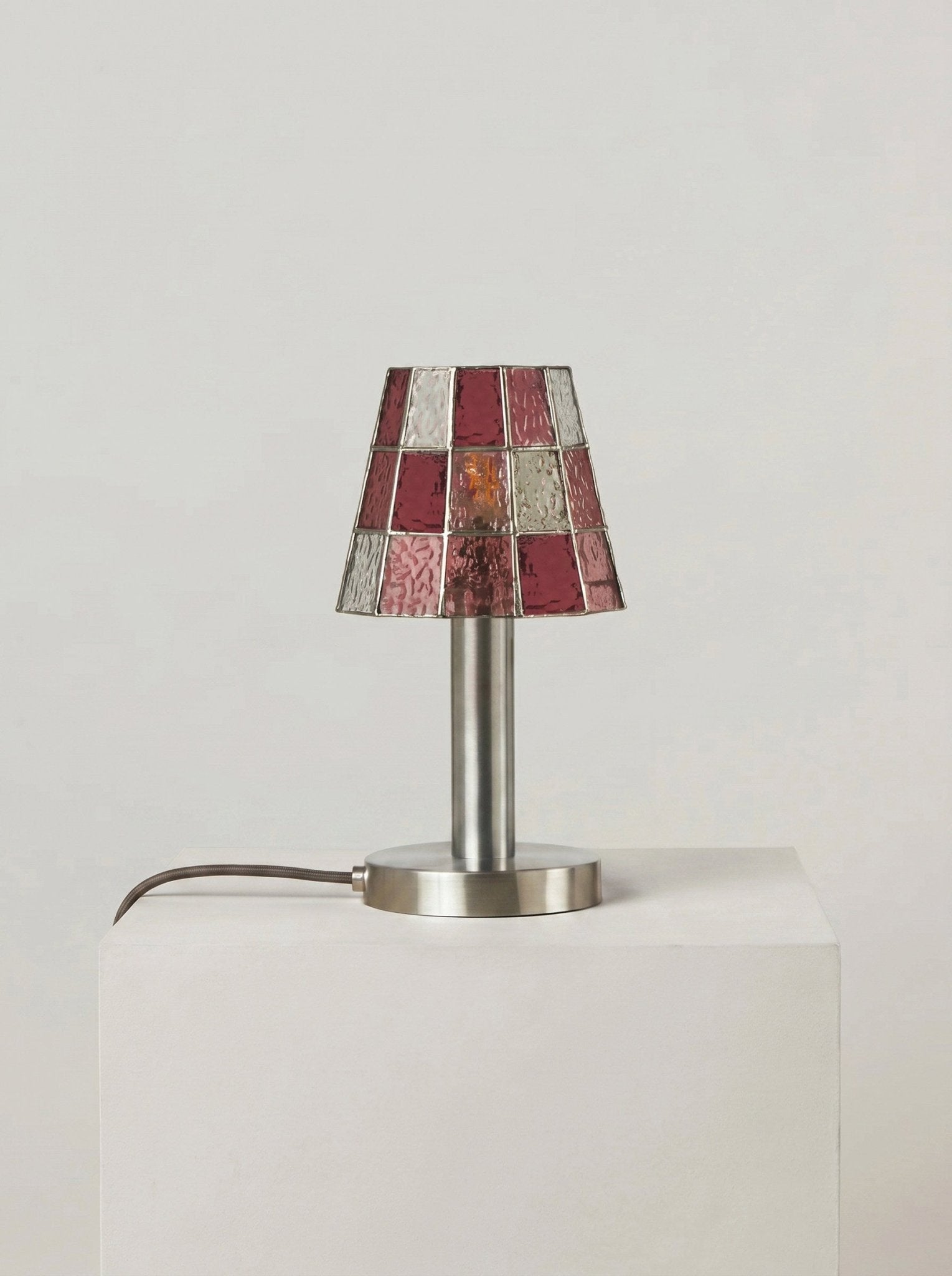 Solstice Faceted Glass Lamp