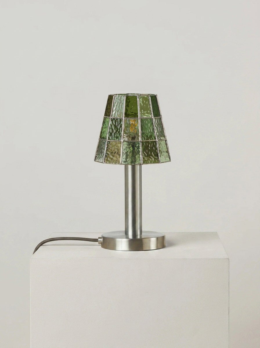 Solstice Faceted Glass Lamp