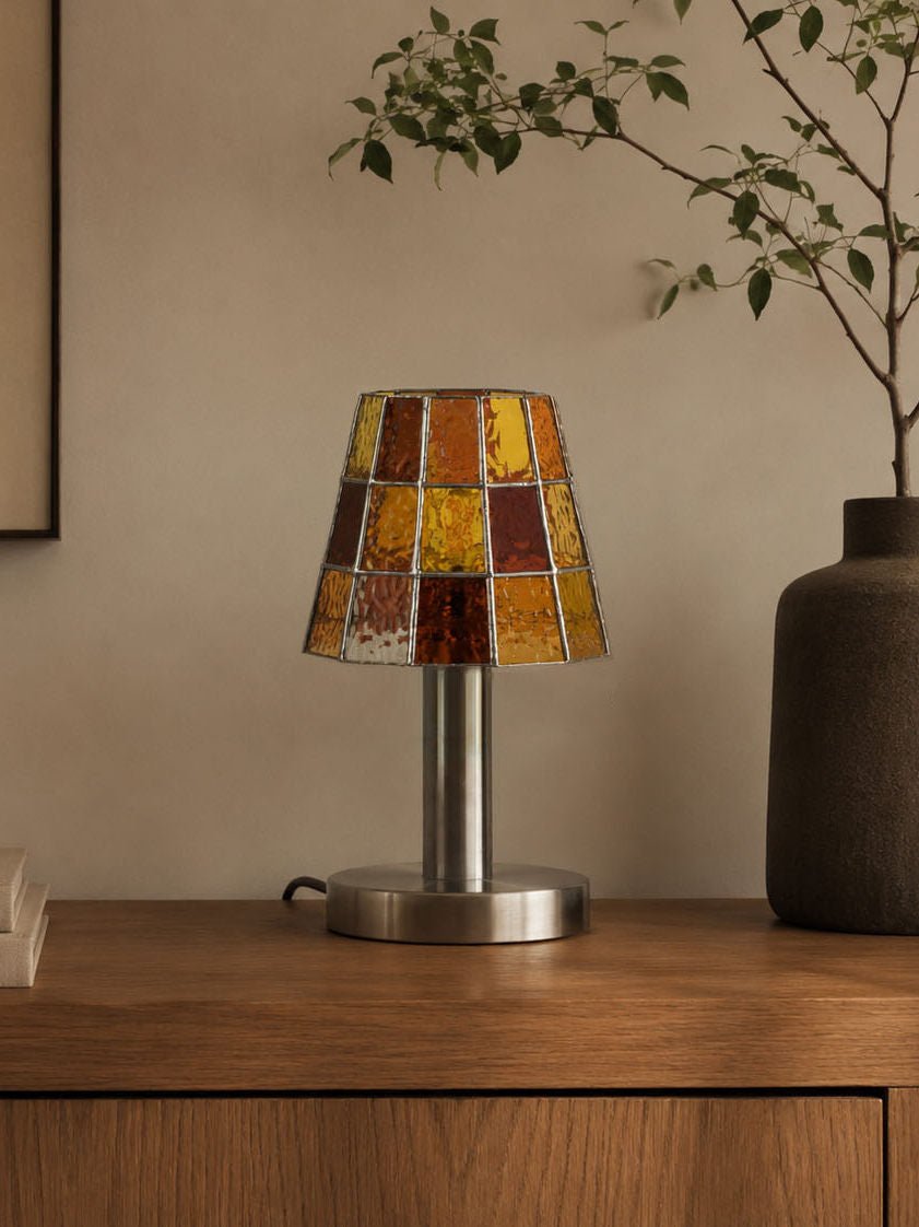 Solstice Faceted Glass Lamp
