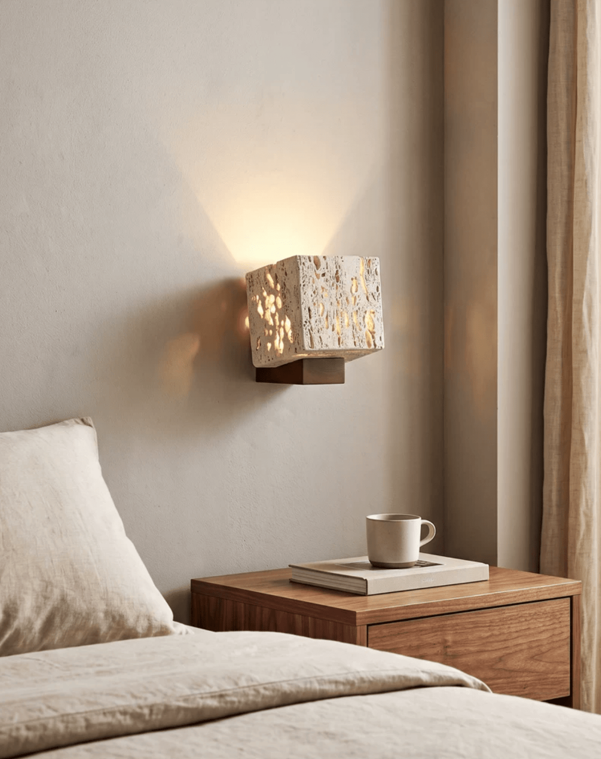 Cavora Travertine Glow Wall Sconce