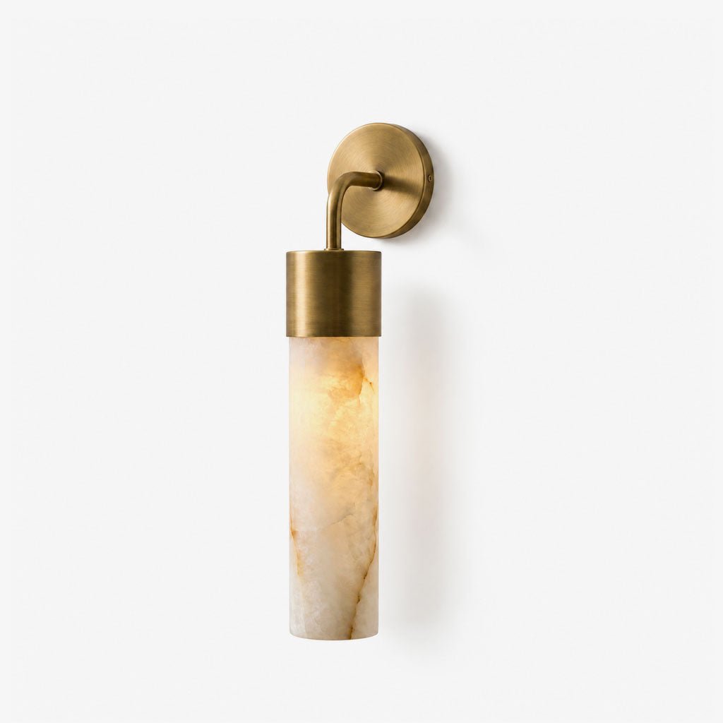 Sorelle Alabaster Tube Wall Sconce
