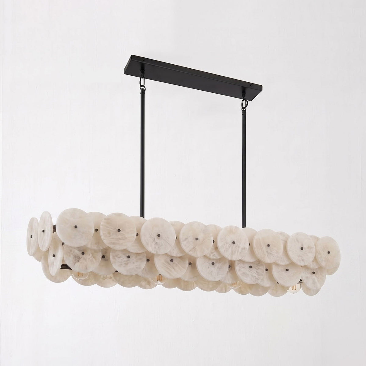 Sorrel Linear Alabaster Disc Chandelier