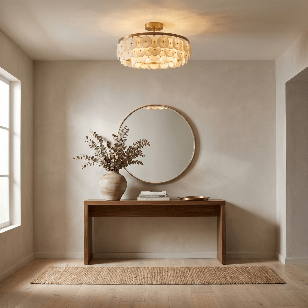 Sorrel Alabaster Disc Chandelier