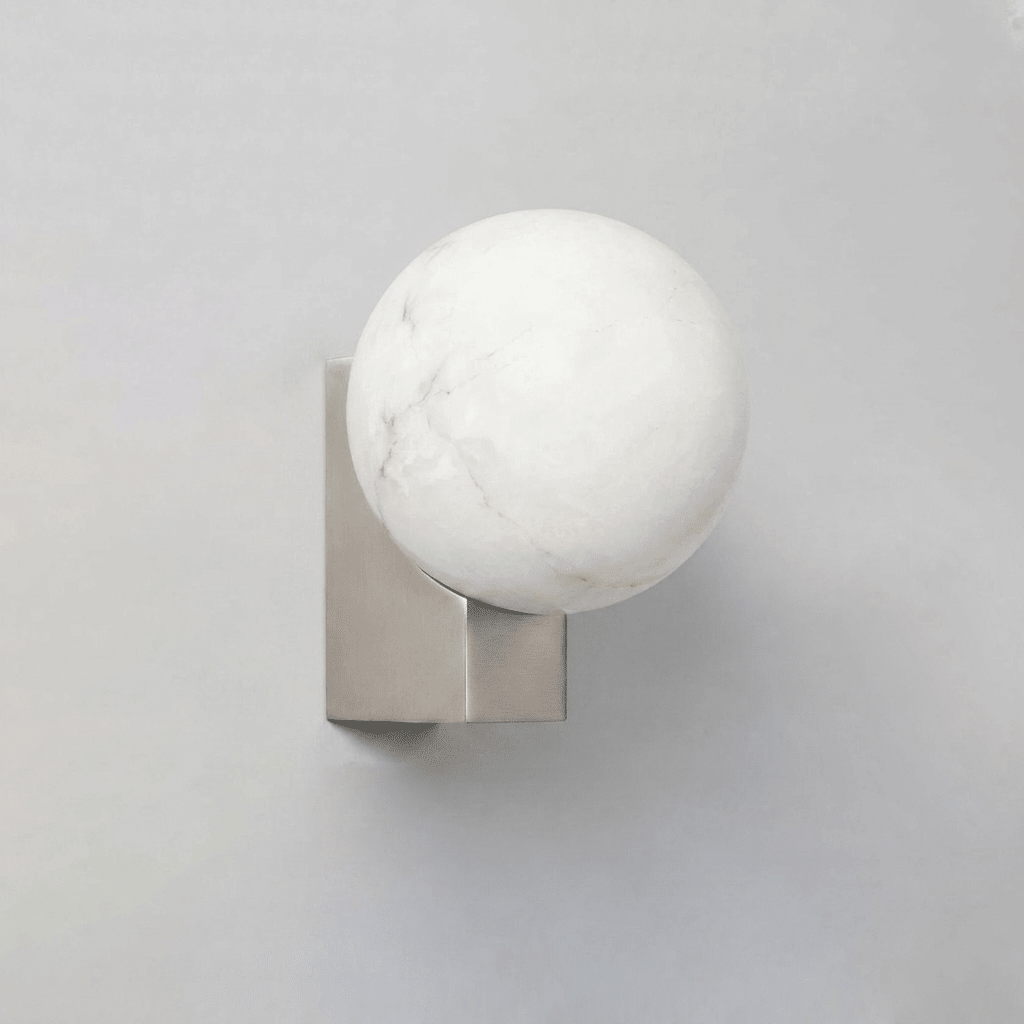 Spanish Alabaster Globe Wall Sconce